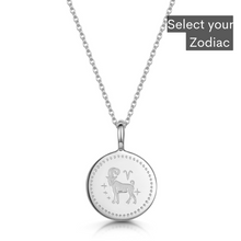 Load image into Gallery viewer, Zodiac Icon Necklace – Silver