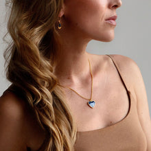 Load image into Gallery viewer, Heart Ashes Resin Necklace - Gold