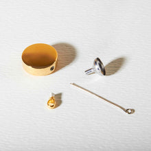 Load image into Gallery viewer, Small Round Urn Ashes Necklace – Gold