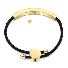 Load image into Gallery viewer, Atlas Name Bar Urn With Rope Bracelet  - Gold