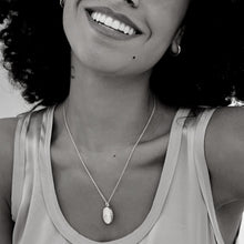 Load image into Gallery viewer, Oval Locket With Clear Crystal - Rose Gold