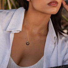 Load image into Gallery viewer, Birth Flower Personalised Necklace – Gold