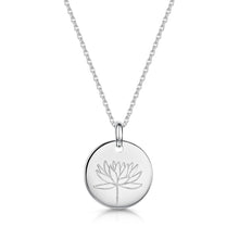 Load image into Gallery viewer, Birth Flower Personalised Necklace – Silver
