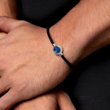 Load image into Gallery viewer, Braided Cord Ashes Resin Bracelet - Silver