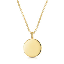 Load image into Gallery viewer, Coin Fingerprint Pendant Gold