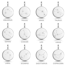 Load image into Gallery viewer, Zodiac Constellation Necklace - Diamond-Set Silver