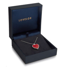 Load image into Gallery viewer, Coral Modern Heart Locket – Silver