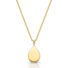 Load image into Gallery viewer, Crystal Edged Teardrop Ashes Urn Necklace - Gold