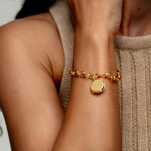 Load image into Gallery viewer, Links Round Locket Bracelet – Gold