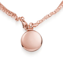 Load image into Gallery viewer, Diamond Drum Urn Bracelet with Nugget Chain - Rose Gold