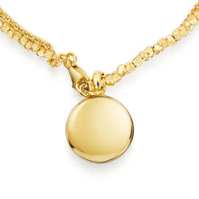 Load image into Gallery viewer, Diamond Drum Urn Bracelet with Nugget Chain - Gold