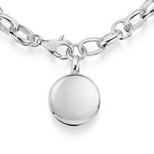 Load image into Gallery viewer, Diamond Drum Urn Bracelet with Links Chain - Silver