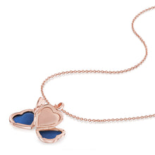 Load image into Gallery viewer, 4 Photo Heart Clover Locket - Rose Gold