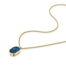 Load image into Gallery viewer, Men's Dog Tag Ashes Resin Locket - Gold