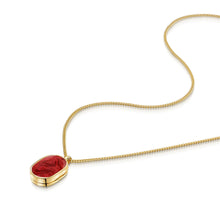 Load image into Gallery viewer, Men's Dog Tag Ashes Resin Locket - Gold