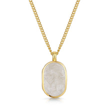 Load image into Gallery viewer, Men's Dog Tag Ashes Resin Locket - Gold