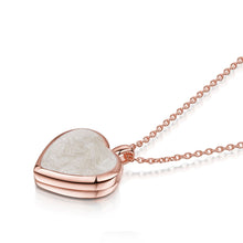 Load image into Gallery viewer, Heart Ashes Resin Locket - Rose Gold