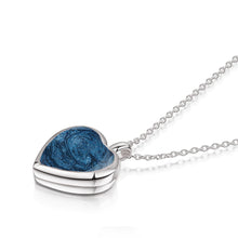 Load image into Gallery viewer, Heart Ashes Resin Locket - Silver