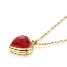 Load image into Gallery viewer, Heart Ashes Resin Locket - Gold