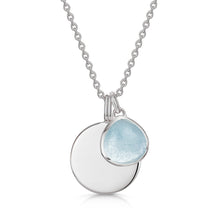 Load image into Gallery viewer, Birthstone Coin Necklace – Silver