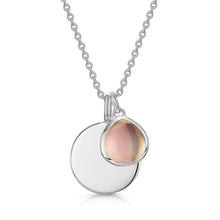 Load image into Gallery viewer, Birthstone Coin Necklace – Silver