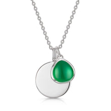 Load image into Gallery viewer, Birthstone Coin Necklace – Silver