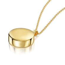 Load image into Gallery viewer, Round Urn Ashes Necklace – Gold