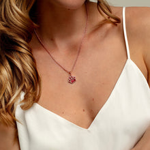 Load image into Gallery viewer, Paw Print Ashes Resin Pendant - Rose Gold