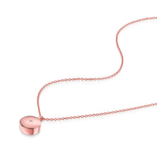 Load image into Gallery viewer, Diamond Set Round Urn Ashes Necklace – Rose Gold