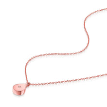 Load image into Gallery viewer, Diamond Set Teardrop Urn Ashes Necklace – Rose Gold