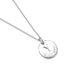 Load image into Gallery viewer, Initial & Date Personalised Necklace – Silver