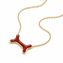 Load image into Gallery viewer, Lucky Bone Ashes Resin Necklace - Gold