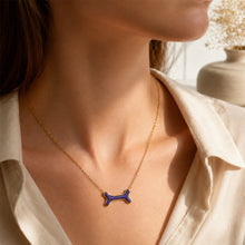 Load image into Gallery viewer, Lucky Bone Ashes Resin Necklace - Gold