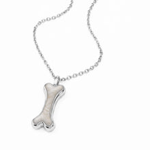 Load image into Gallery viewer, Secret Bone Ashes Resin Necklace - Silver
