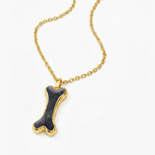 Load image into Gallery viewer, Secret Bone Ashes Resin Necklace - Gold