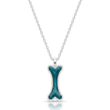 Load image into Gallery viewer, Secret Bone Ashes Resin Necklace - Silver