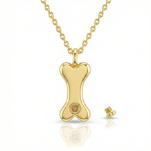Load image into Gallery viewer, Dog Bone Urn Necklace - Gold
