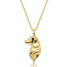Load image into Gallery viewer, Dog Silhouette Urn Necklace - Gold