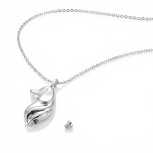 Load image into Gallery viewer, Dog Silhouette Urn Necklace - Silver