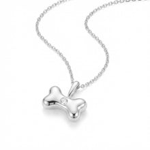 Load image into Gallery viewer, Dog Bone Urn Crystal Necklace - Silver