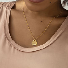 Load image into Gallery viewer, Drop Heart Personalised Necklace – Gold