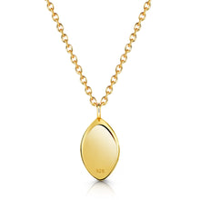 Load image into Gallery viewer, Oval Urn Ashes Necklace - Gold