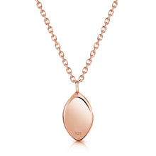 Load image into Gallery viewer, Oval Urn Ashes Necklace - Rose Gold
