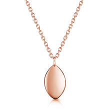 Load image into Gallery viewer, Oval Urn Ashes Necklace - Rose Gold