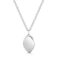 Load image into Gallery viewer, Oval Urn Ashes Necklace - Silver