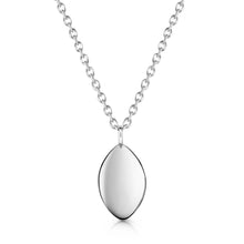 Load image into Gallery viewer, Oval Urn Ashes Necklace - Silver