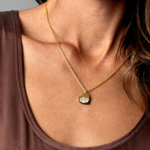 Load image into Gallery viewer, Fingerprint Drop Heart Personalised Necklace - Gold