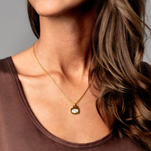 Load image into Gallery viewer, Fingerprint Drop Heart Personalised Necklace - Gold