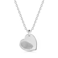 Load image into Gallery viewer, Fingerprint Drop Heart Personalised Necklace