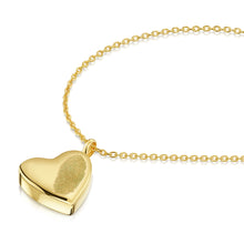 Load image into Gallery viewer, Fingerprint Drop Heart Urn Necklace - Gold